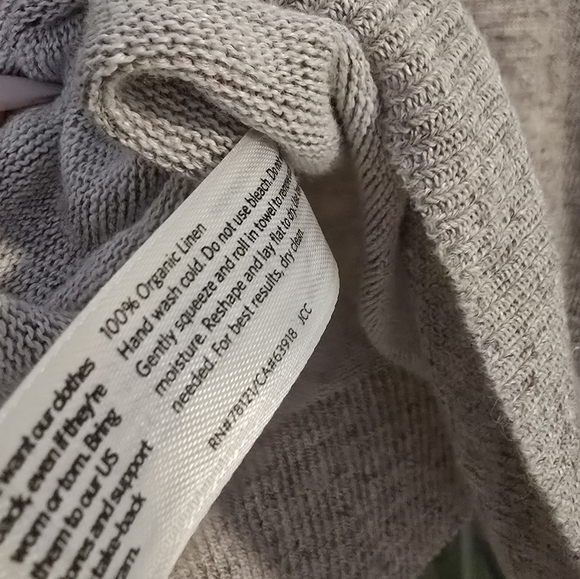 Eileen Fisher 100% Knit Linen Sweater Large - Picture 2 of 2